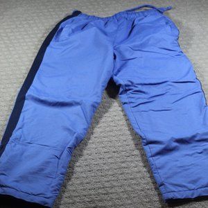Tek Gear Size YL Blue Lined Drawstring Zipper Leg Snow Pants